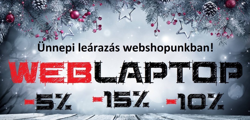Ünnepi leárazás a WebLaptop-nál!